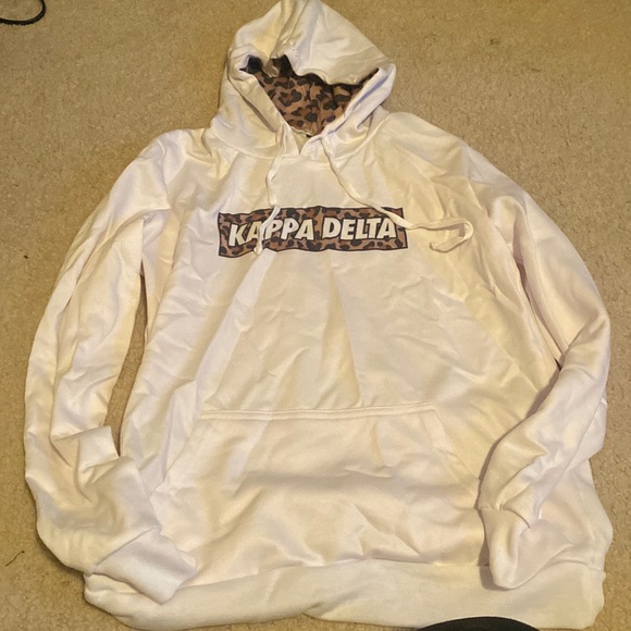 NWT Kappa Delta Leopard Print Hoodie - Picture 2 of 8